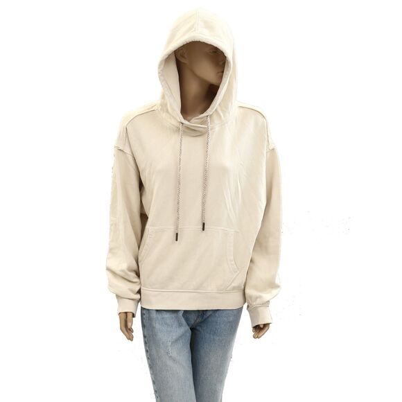 Free People We The Free Of A Feather Hoodie Top Sweatshirt Cotton XS New 284189 - Picture 5 of 11